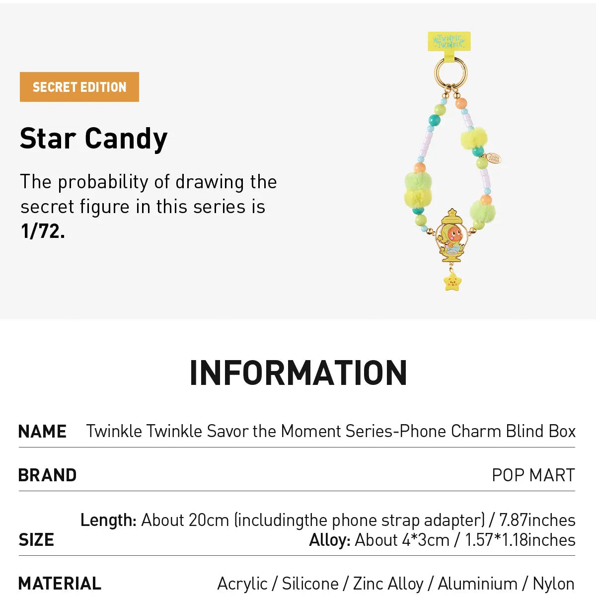 Twinkle Twinkle Savor the Moment Series Phone Charm Blind Box