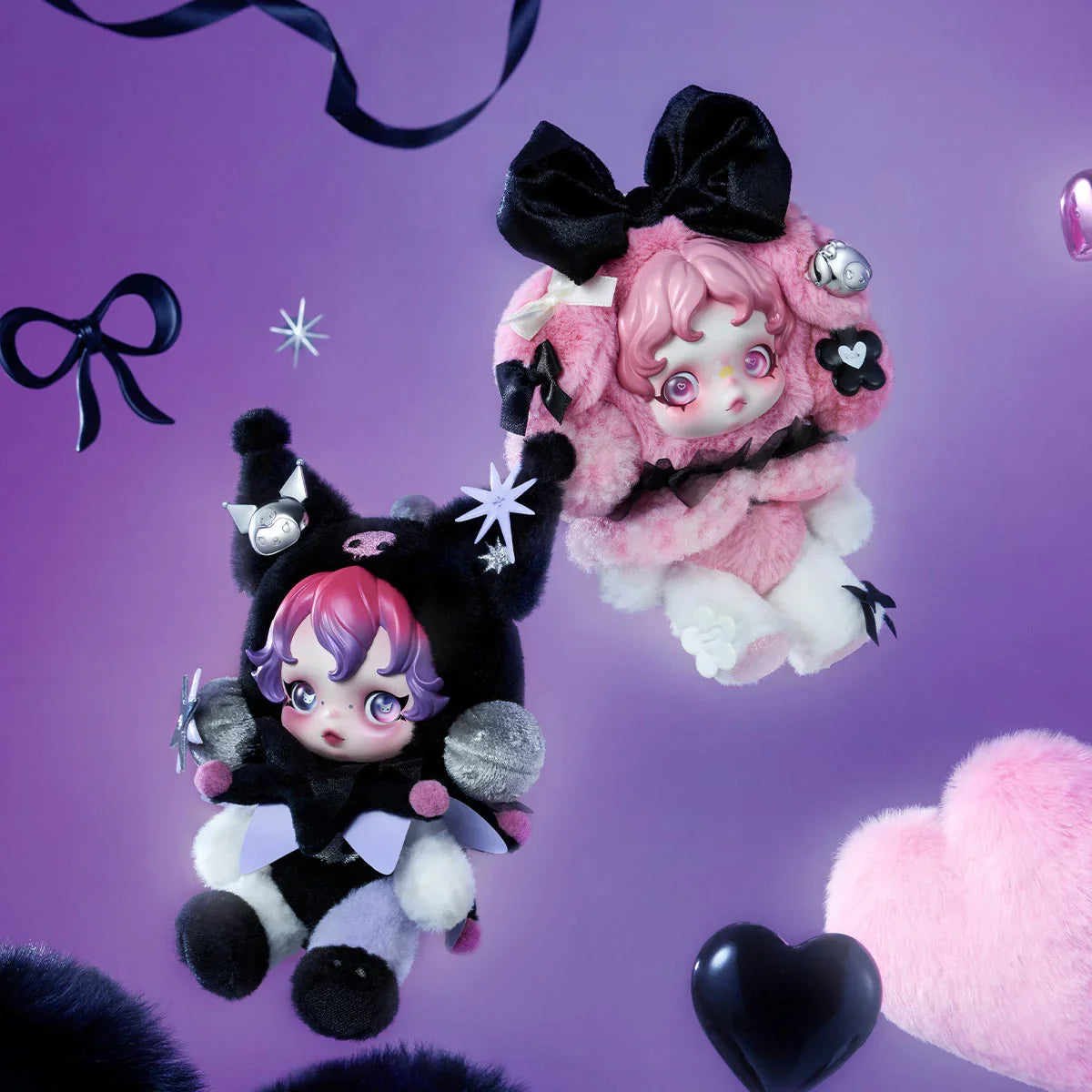 SKULLPANDA × My Melody & Kuromi Plush