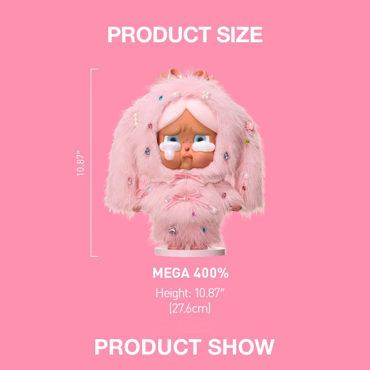 MEGA CRYBABY 400% Crying in Pink | POP MART Large Figure – ri-son