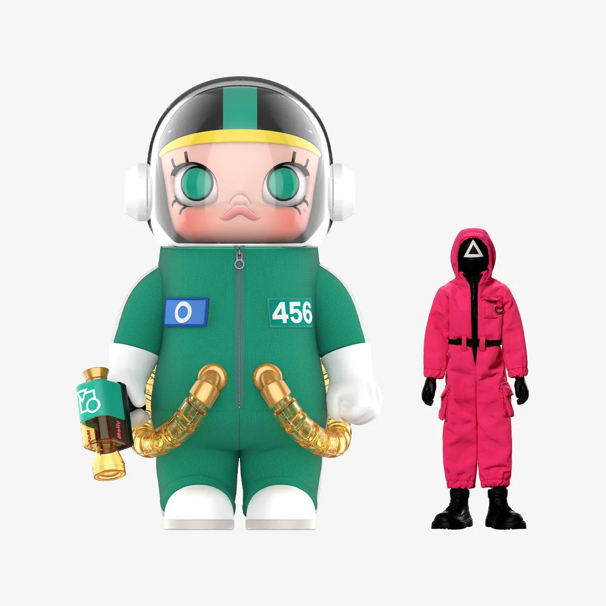 POP MART MEGA SPACE MOLLY 400% + Action Figure Squid Game Set