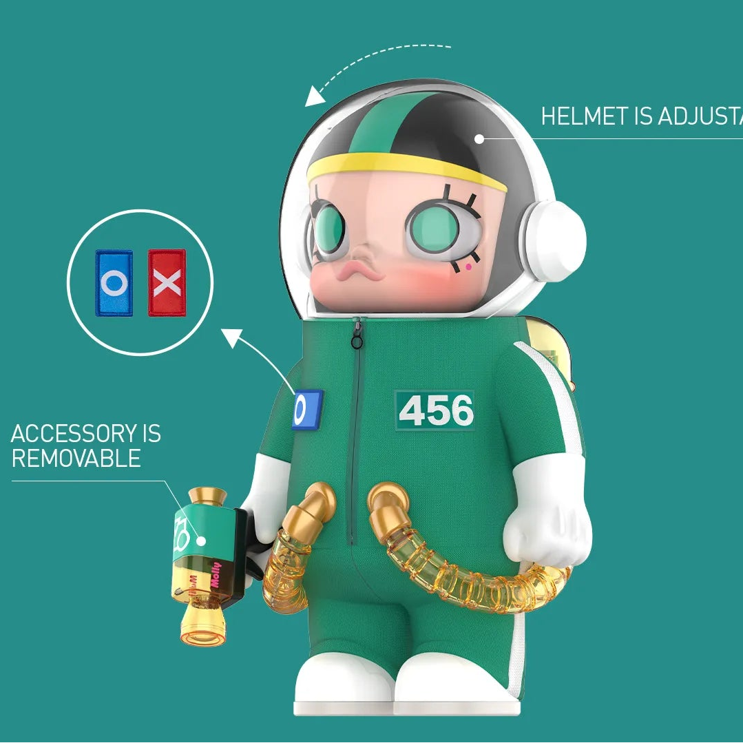 POP MART MEGA SPACE MOLLY 400% + Action Figure Squid Game Set