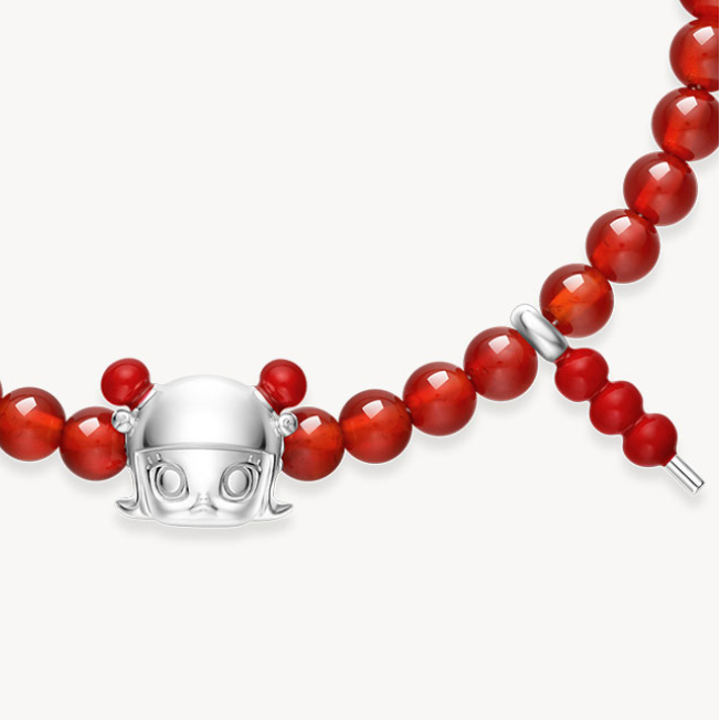 POPOP Molly Red Agate 925 Sterling Silver Bracelet