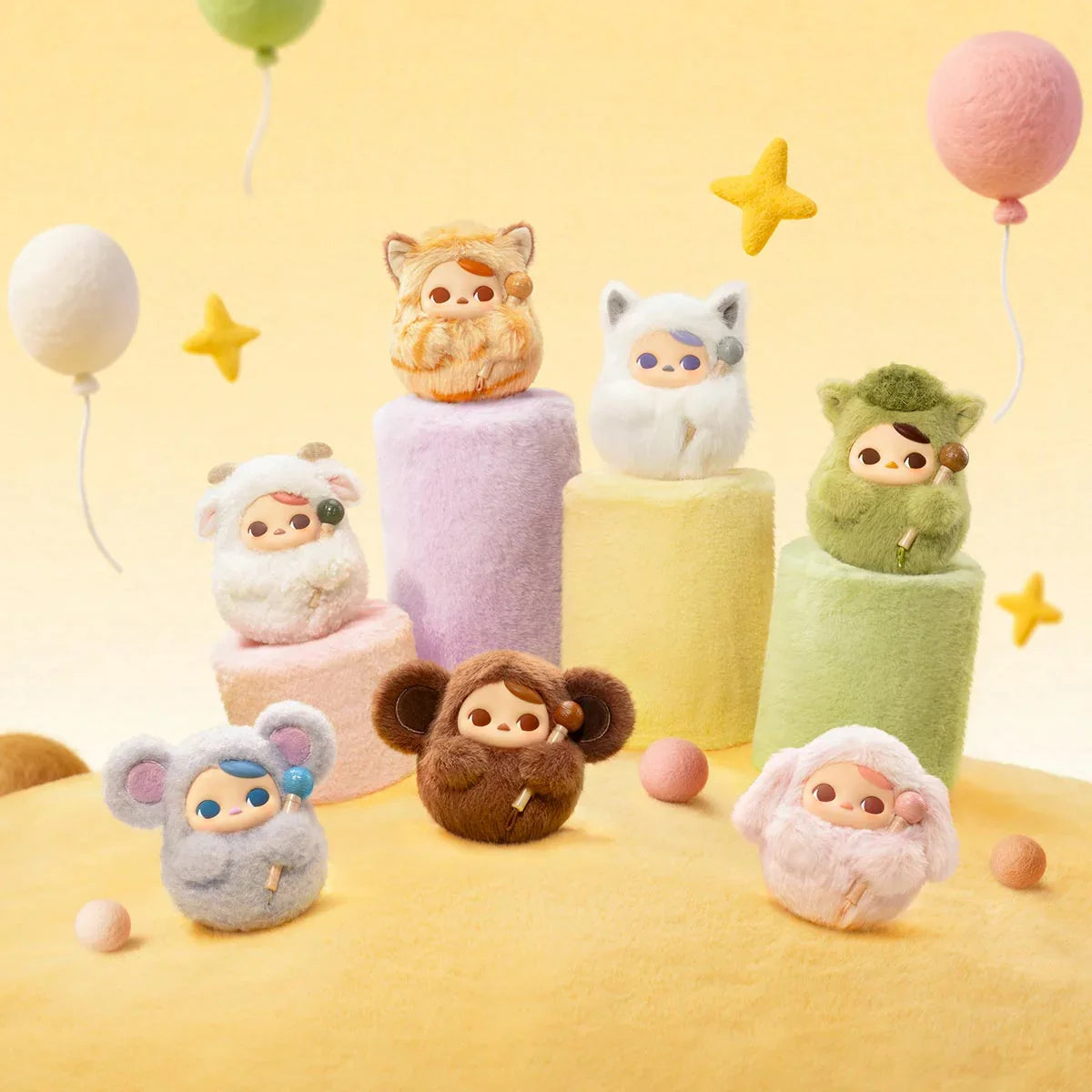 Pucky Tap Tap Babies Series-Vinyl Plush Pendant Blind Box
