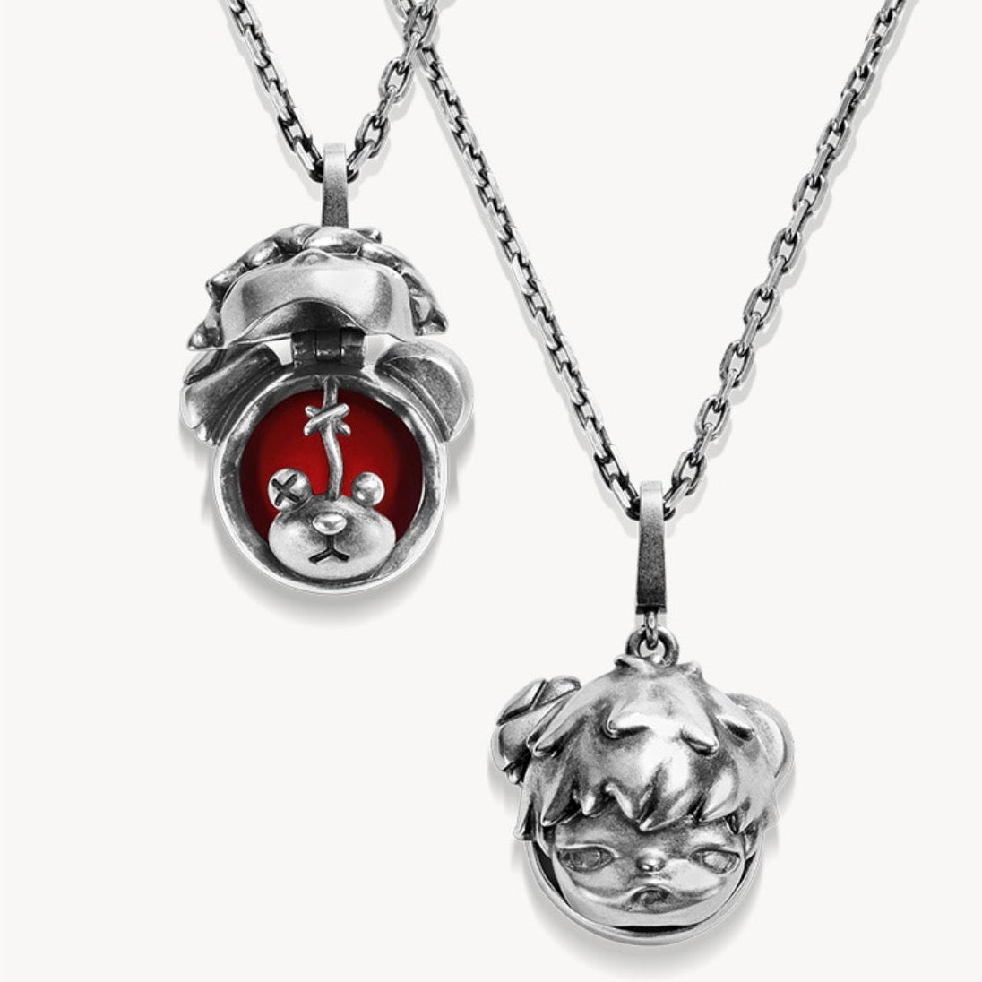 Hirono Vintage Bear Double-Layer Necklace