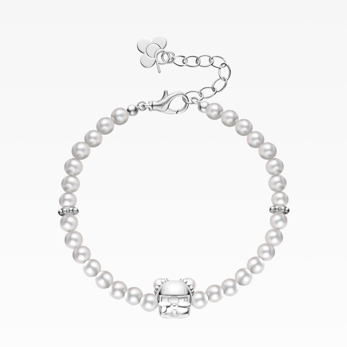Crybaby Pearl Bead Silver Bracelet