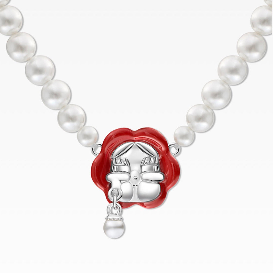 CRYBABY Crying for Love Red Rose Pearl Tear Jewelry Set