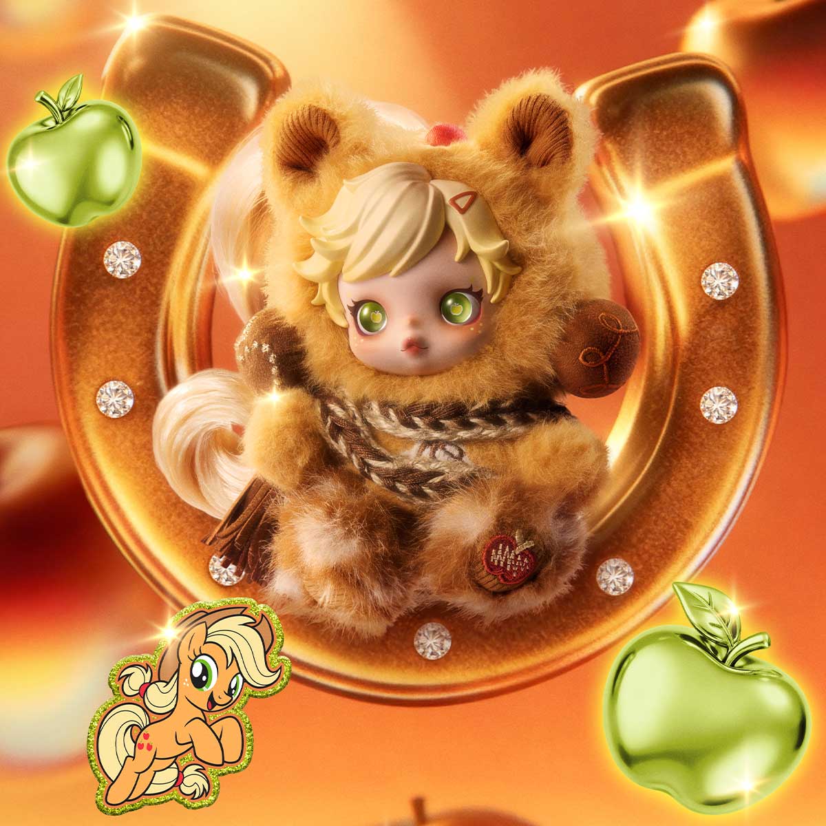 SKULLPANDA × My Little Pony Series Plush Doll Pendant – ri-son