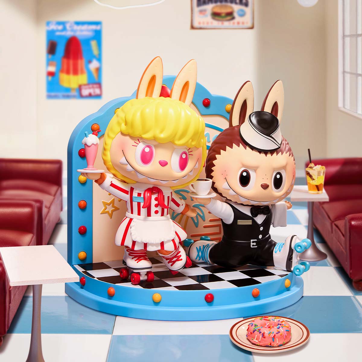 THE MONSTERS Cafeteria Figurine – Labubu Collectible Figure by POP