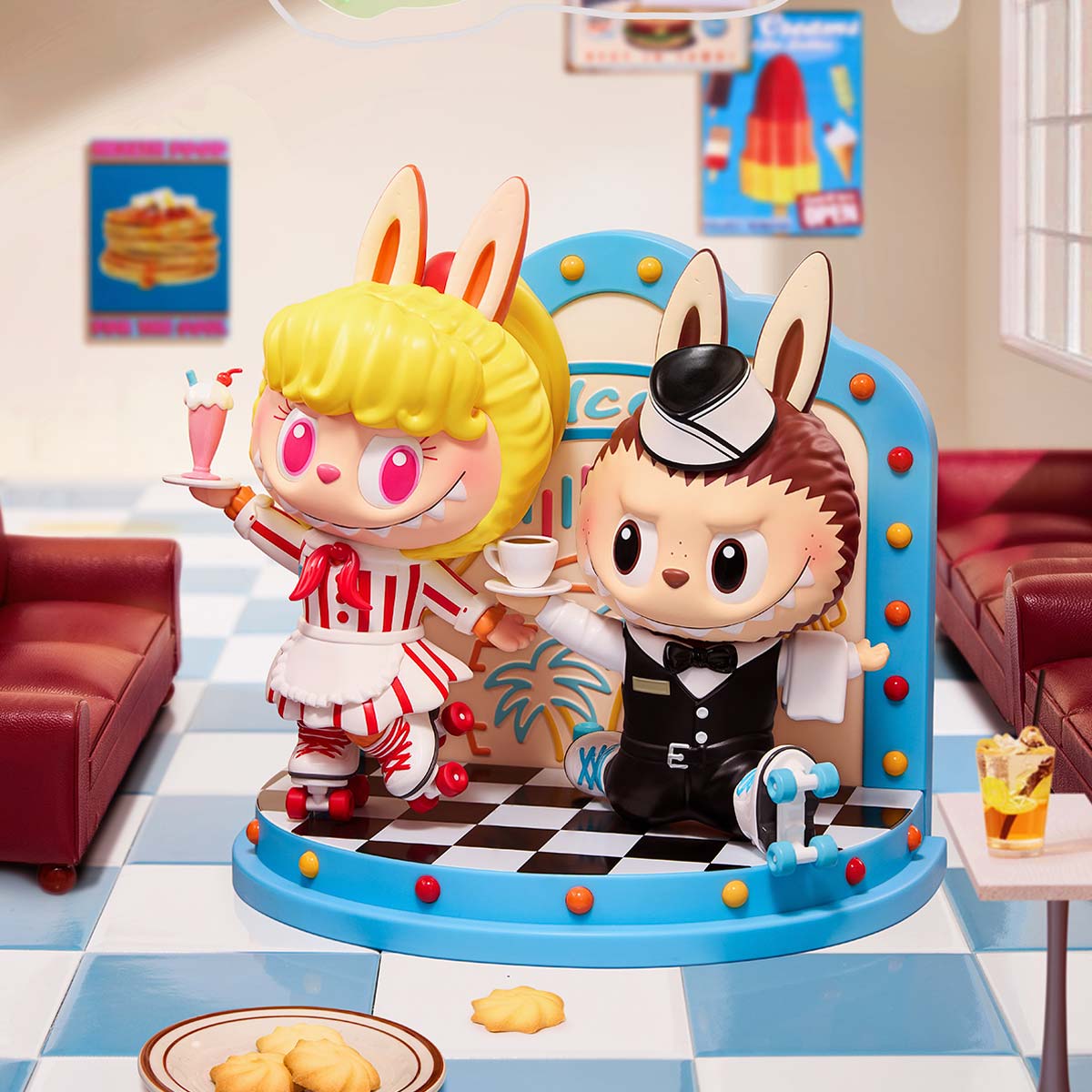 THE MONSTERS Cafeteria Figurine – Labubu Collectible Figure by POP