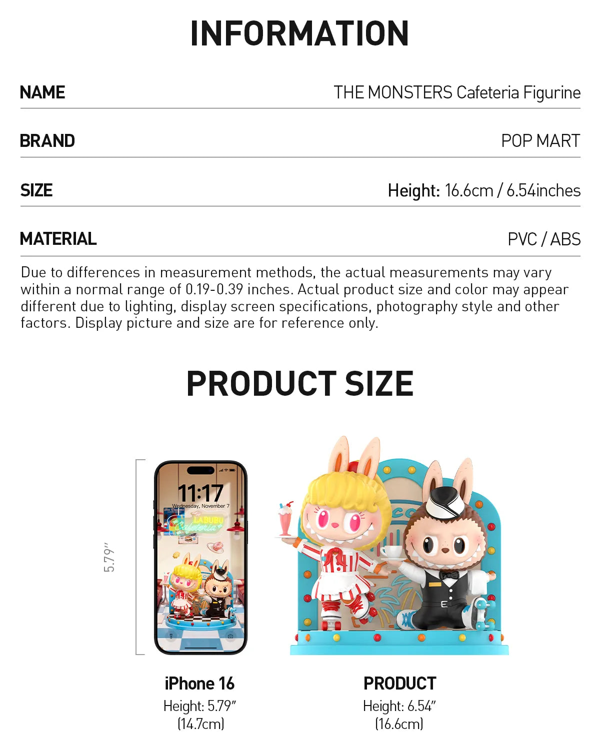 THE MONSTERS Cafeteria Figurine – Labubu Collectible Figure by POP