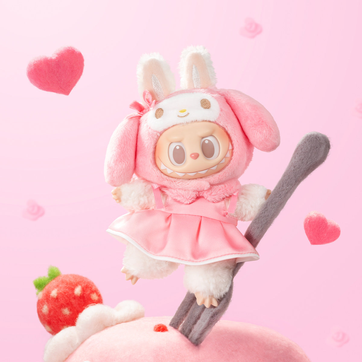 THE MONSTERS × Hello Kitty and Friends Series-Vinyl Plush Pendant Blind Box