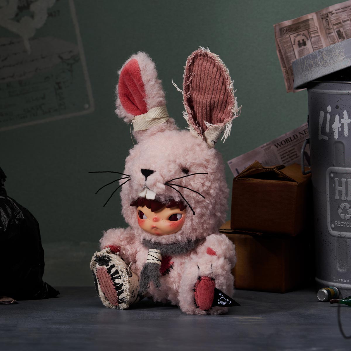 Hirono Little Hare Plush Doll Pendant