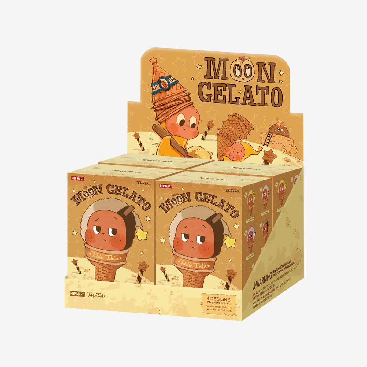 MOON GELATO Series-Ice Cream Plush Pendant Blind Box