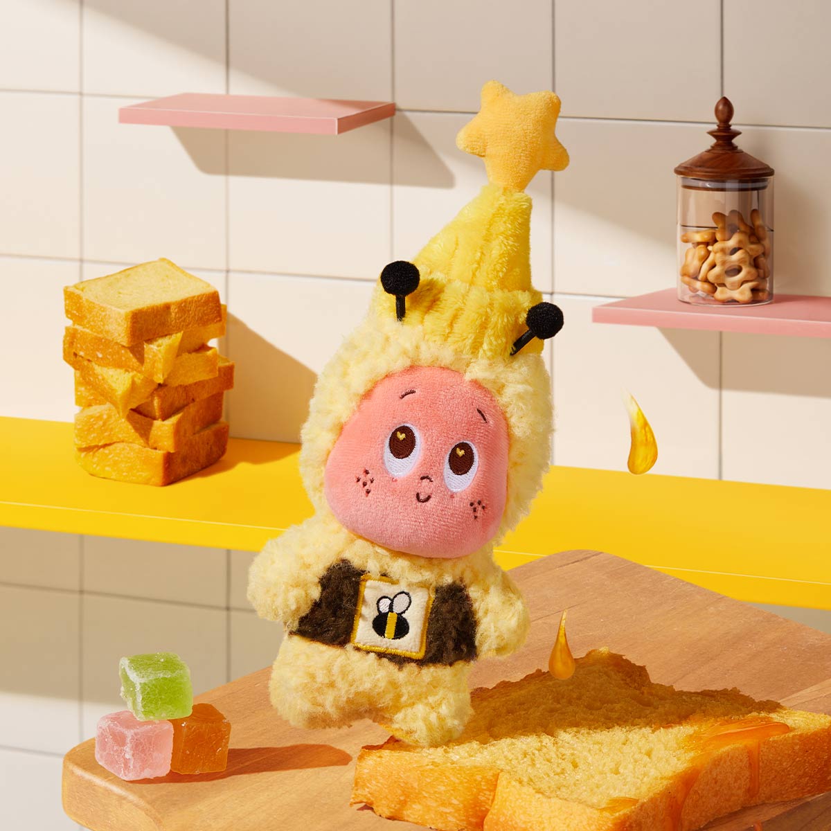 MOON GELATO Series-Honey Plush Pendant