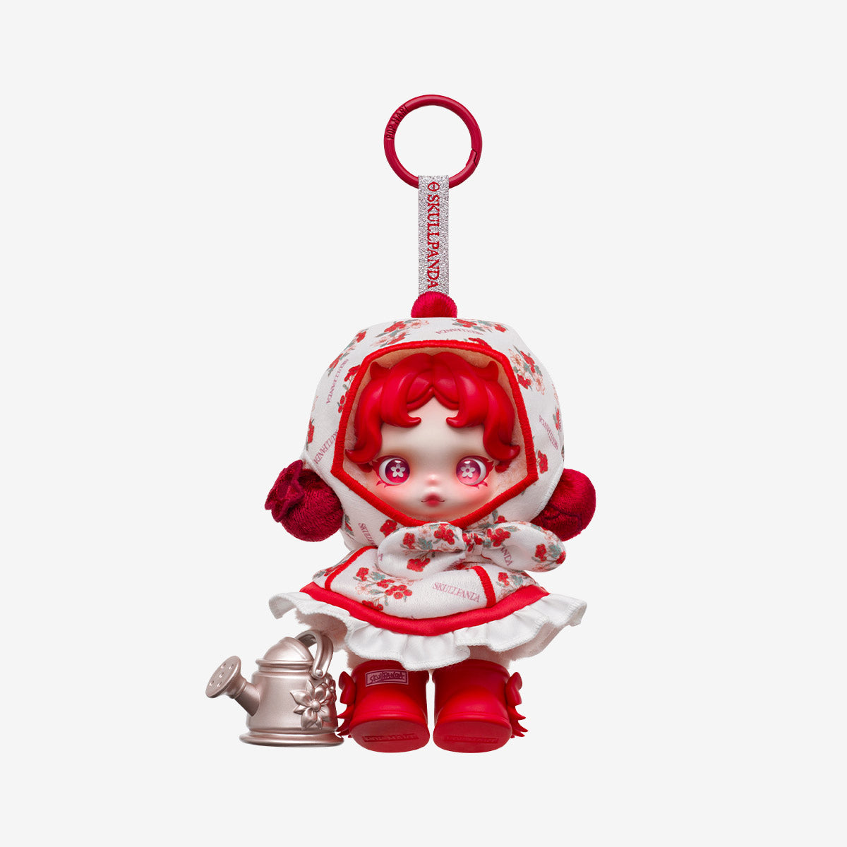 SKULLPANDA Amid Flowers Plush Doll Pendant