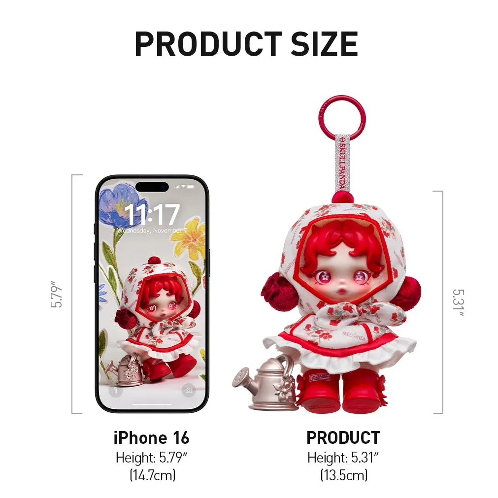 SKULLPANDA Amid Flowers Plush Doll Pendant – ri-son