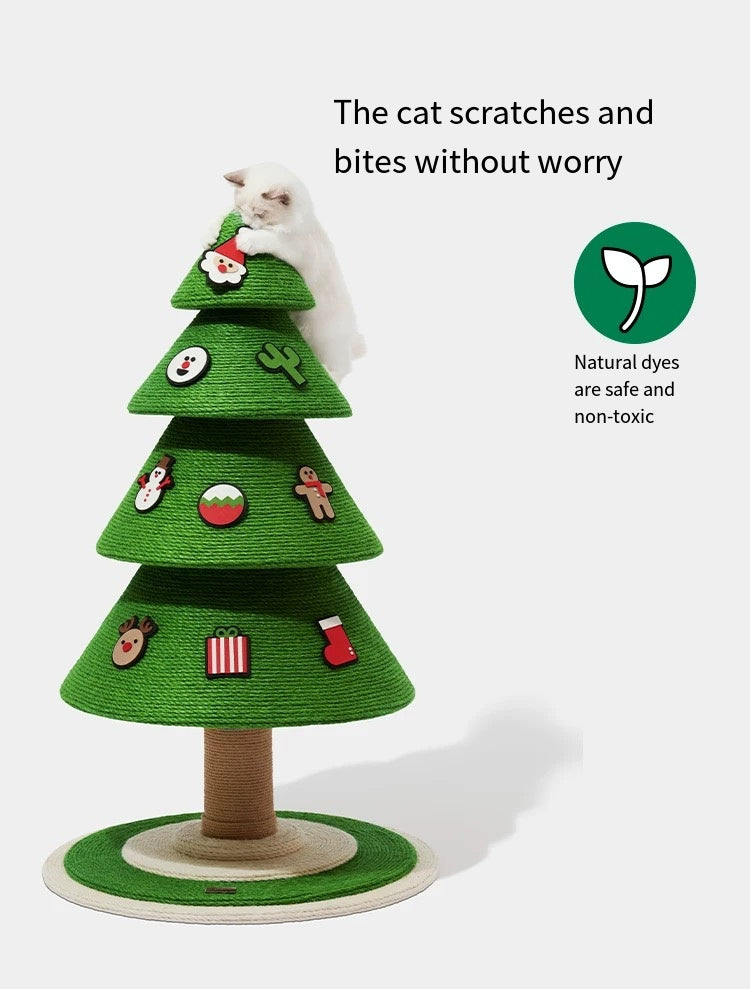 Christmas Pine Cat Tree & Scratcher by Vetreska