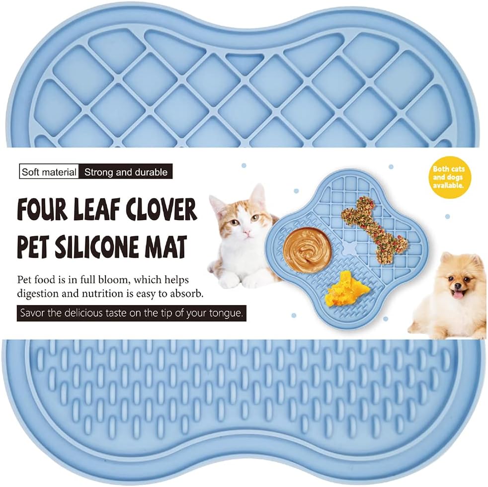 Four - Leaf Clover Pet Food-Grade Silicone Licking Mat