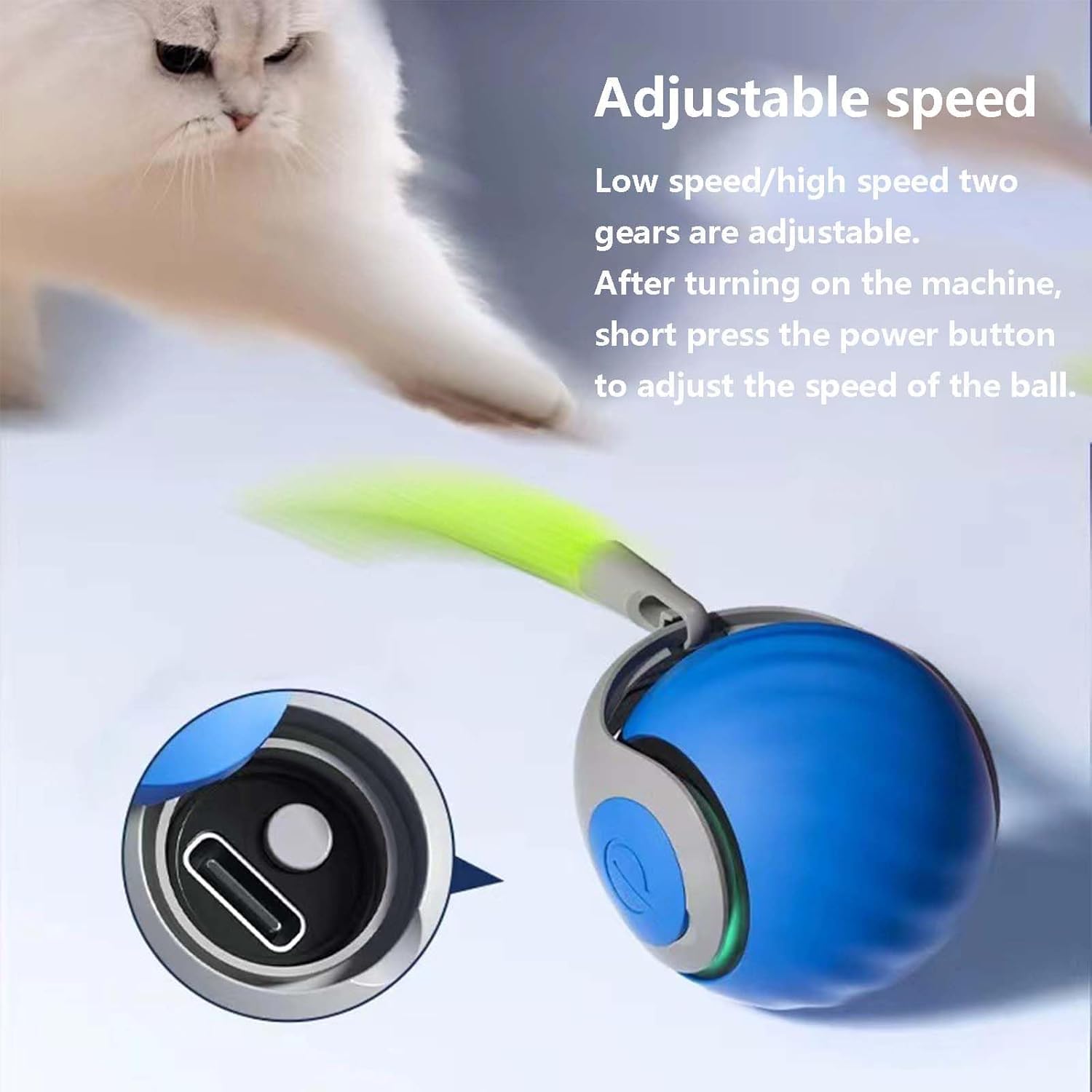 Interactive Cat Ball With Tail