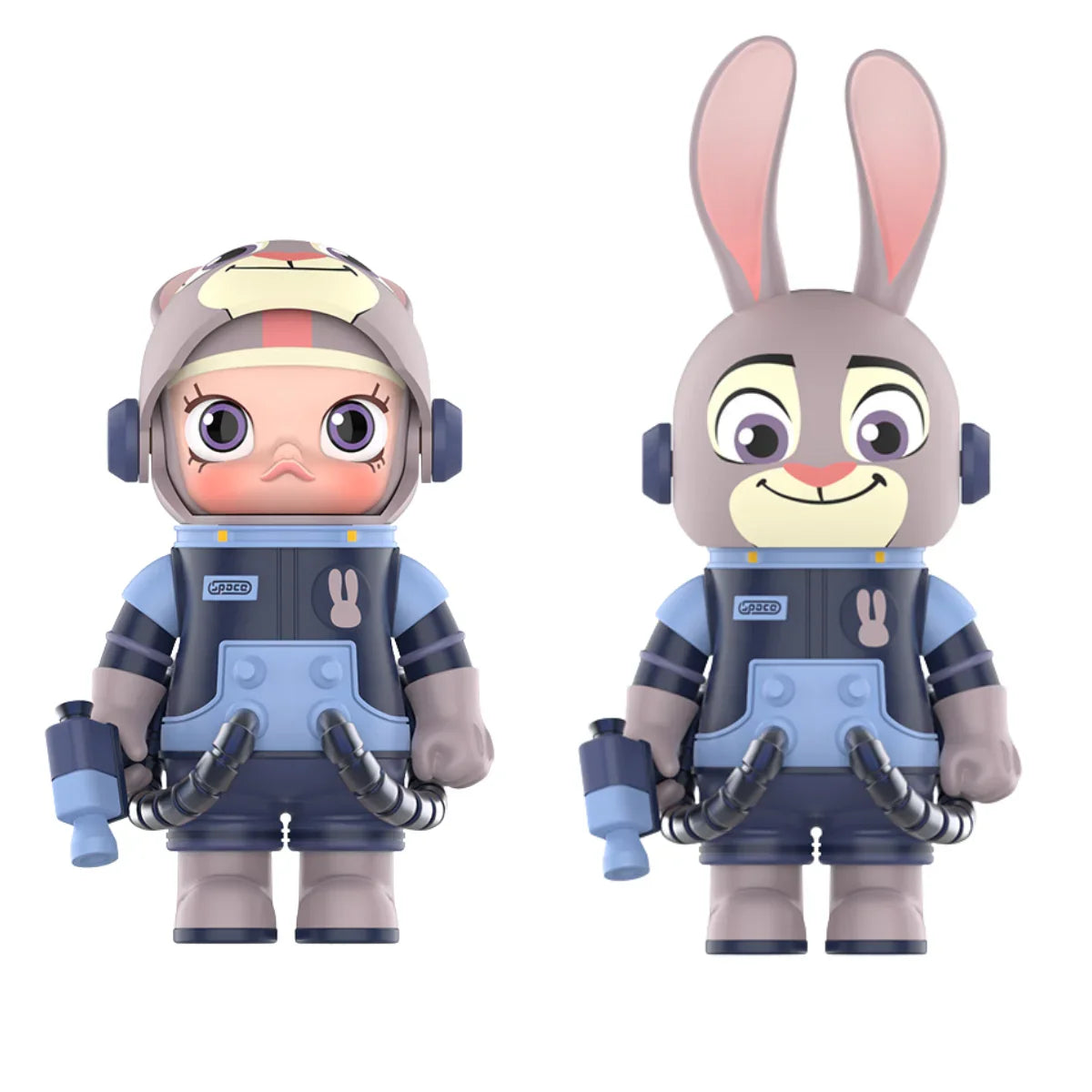Molly ズートピア アクションフィギュア Nick Judy Pop Mart Mega Space Molly Zootopia Judy & Nick Set 100% - US