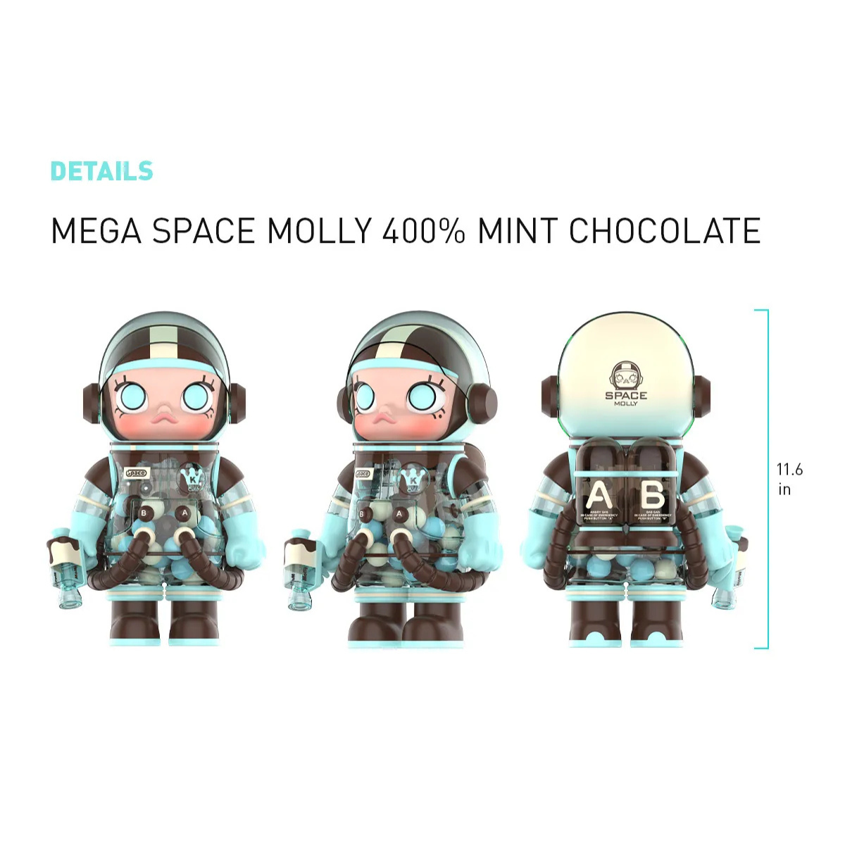 MEGA SPACE MOLLY 400% Mint Chocolate - Limited Edition | POP MART MEGA SPACE MOLLY 400% Mint Chocolate - Limited Edition | POP MART