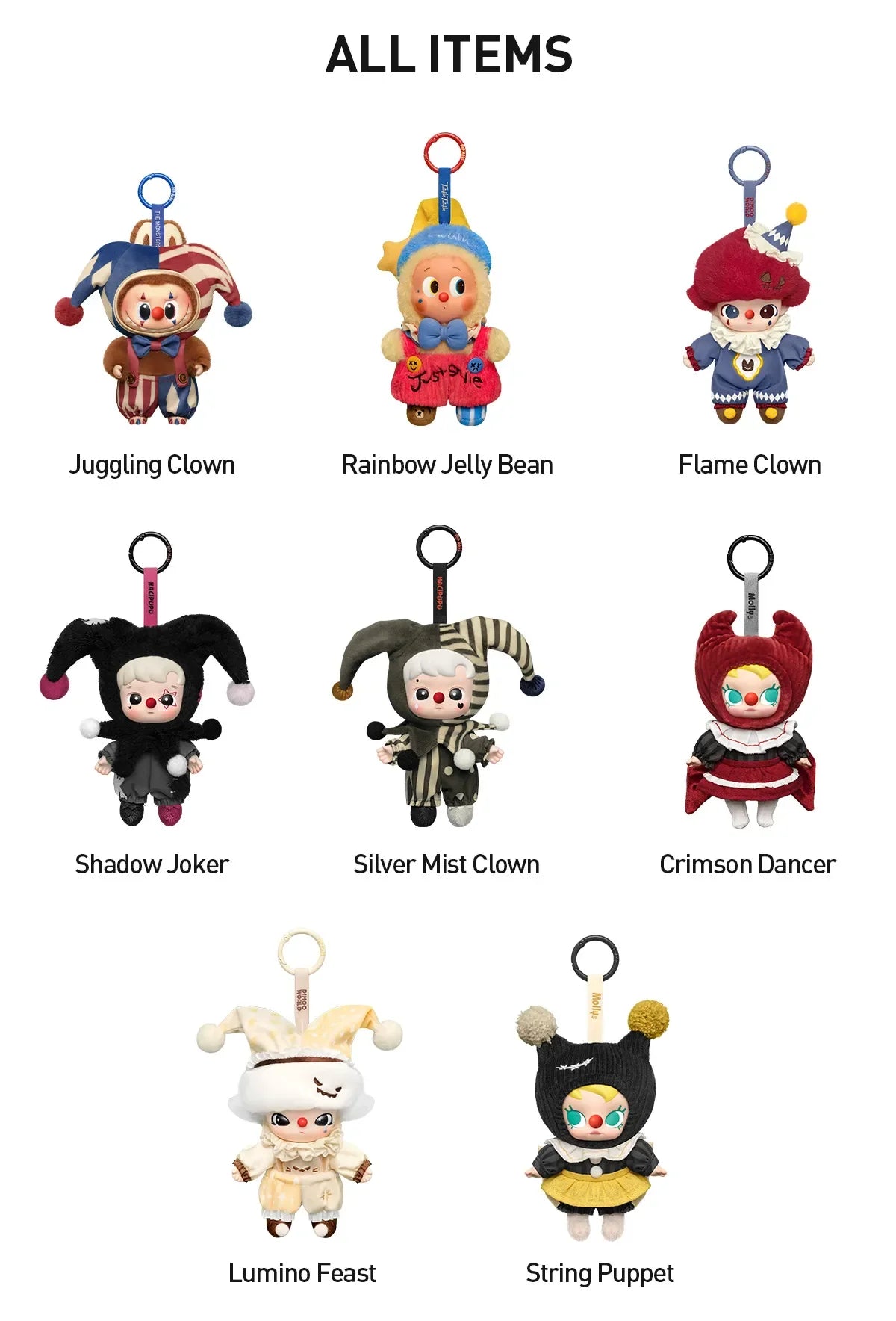 WHY SO SERIOUS Series-Vinyl Plush Pendant Blind Box – ri-son WHY SO SERIOUS Series-Vinyl Plush Pendant Blind Box – ri-son