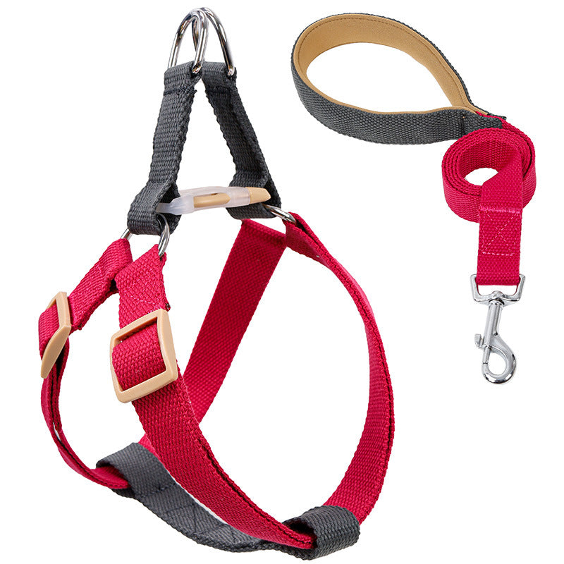 Dopamine Color Red/Gray Harness and Leashes R-PD20052RG - ri-son