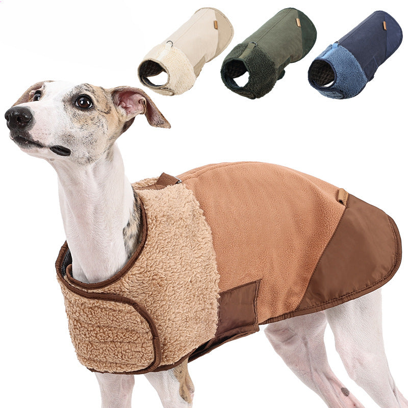 Double - Sided Lamb - Wool Jacket For Dogs Winter