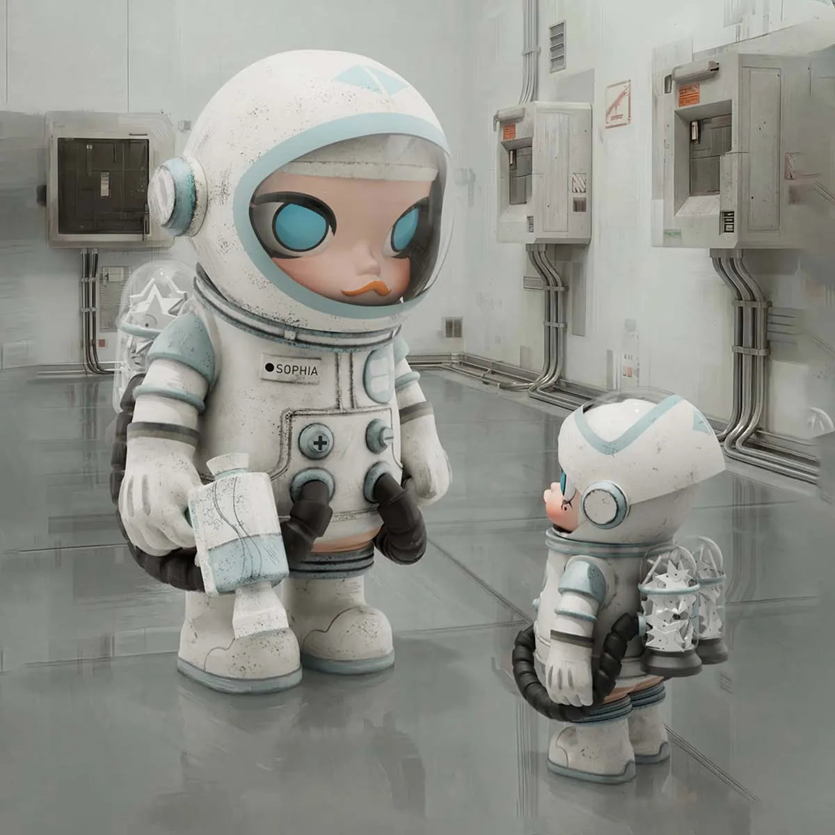 POP MART MEGA SPACE MOLLY 400% Ashley Wood Collectible Figure