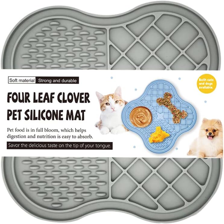 Four - Leaf Clover Pet Food-Grade Silicone Licking Mat