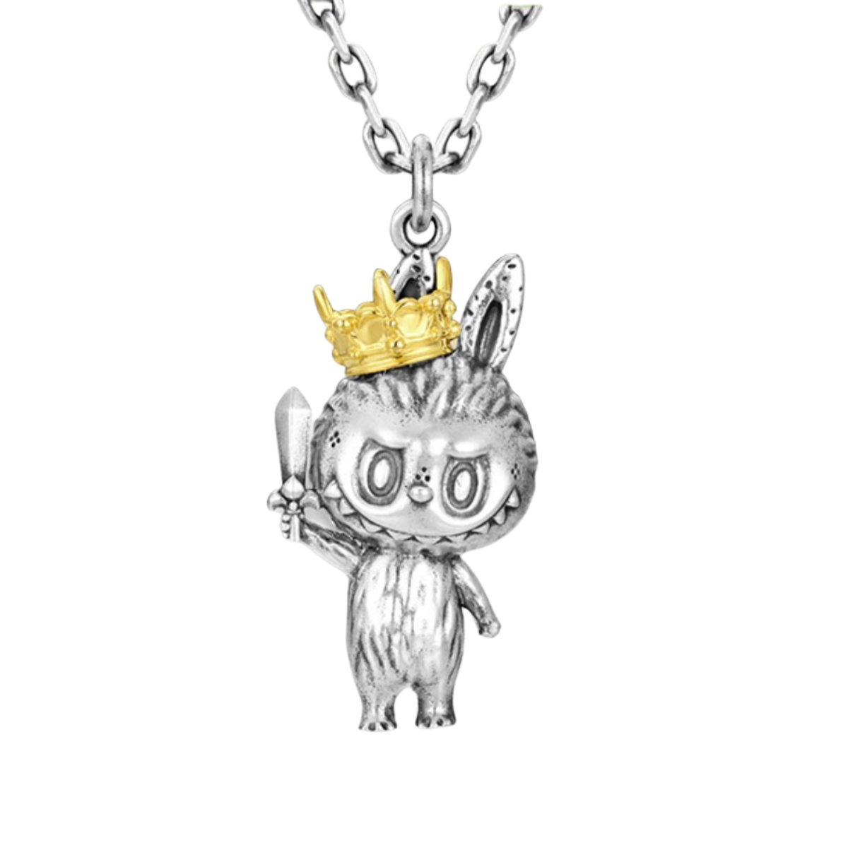POPOP Crown Labubu  Love Necklace