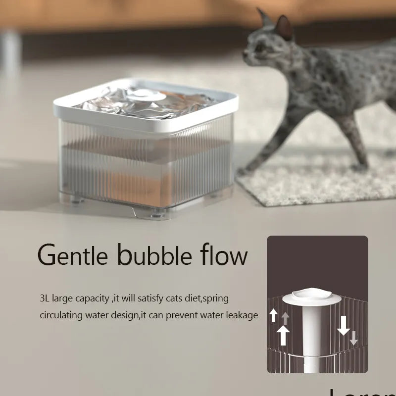 Minimalist Design white,gray SweetCube Pet Aqua Purifier/Cat water feeder(wifi/basic) R-AP01 - ri-son