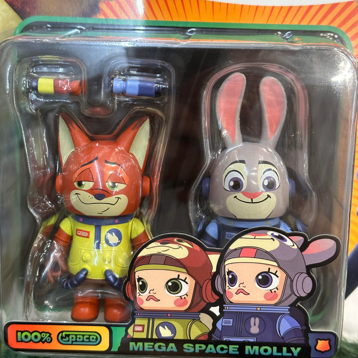 Pop Mart Mega Space Molly Zootopia Judy & Nick Set 100%