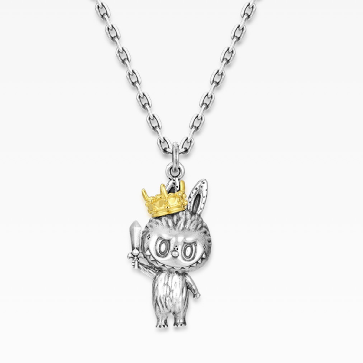 POPOP Crown Labubu  Love Necklace