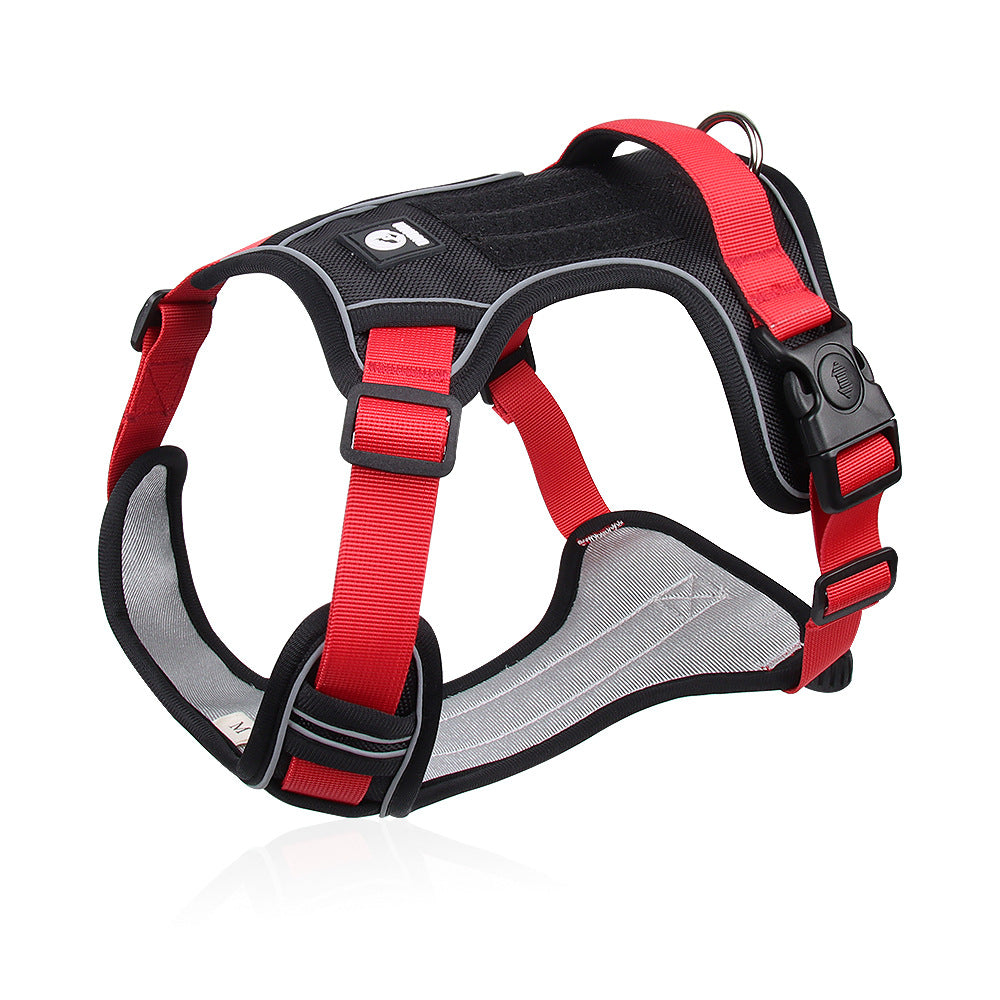 Dog Anti-Bursting Large Dog Chest and Back Harness with Reflective Feature R-H517 - ri-son