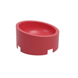 Red Round Bowl(+free stainless steel bowl)