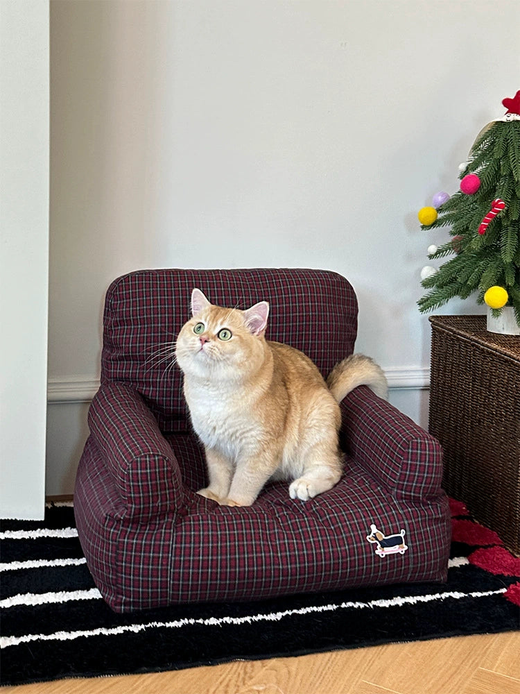 British Fabric Cat Sofa