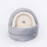 Beige gray two-color L