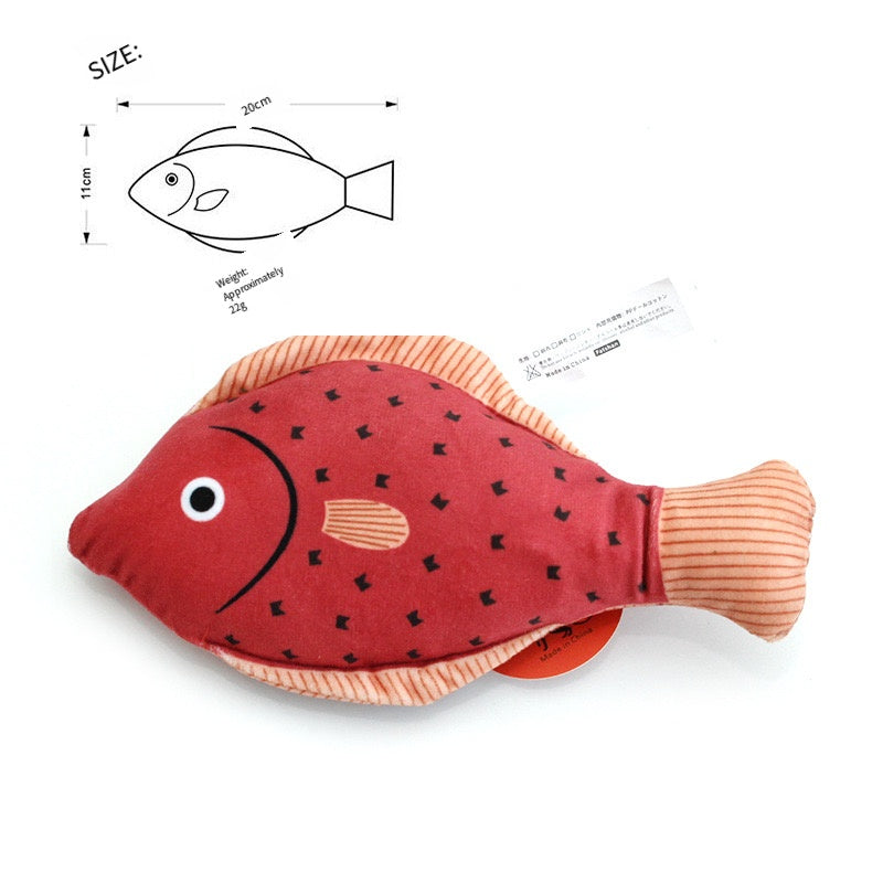 Interactive Flopping Fish Cat Toy with Catnip