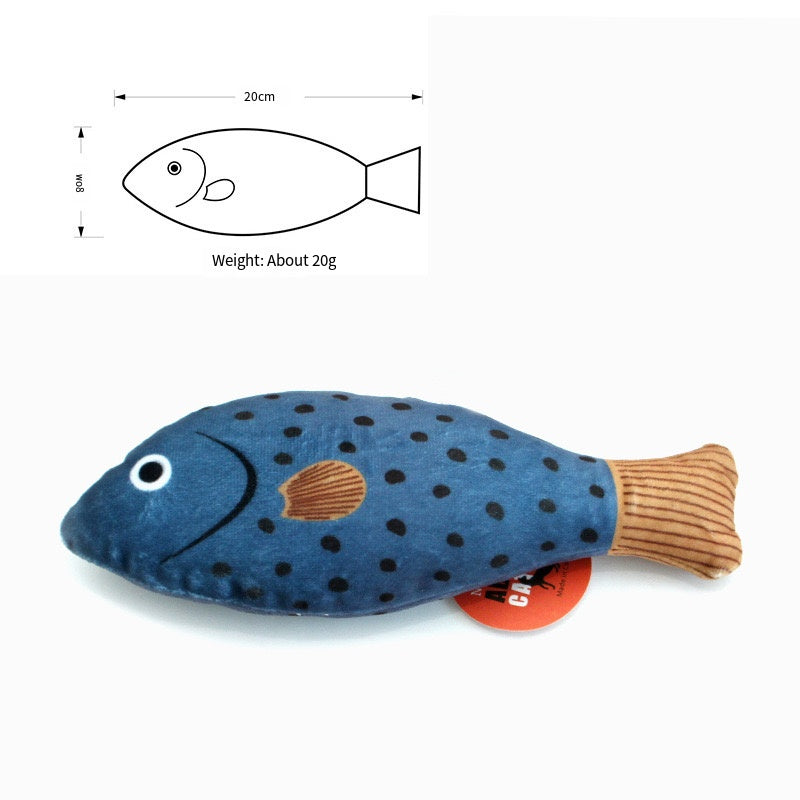 Interactive Flopping Fish Cat Toy with Catnip