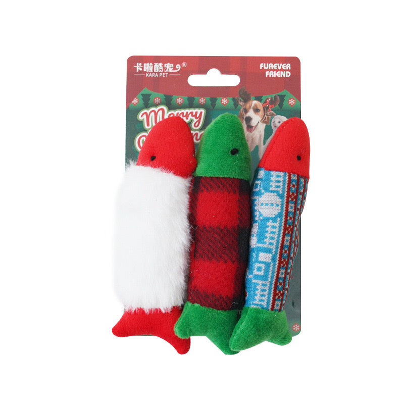 Christmas Soft Cat Toy with Catnip