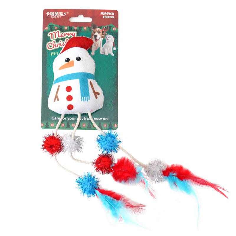 Christmas Soft Cat Toy with Catnip