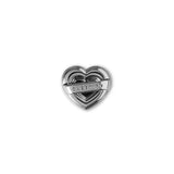 Heart Charm Hook - Silver