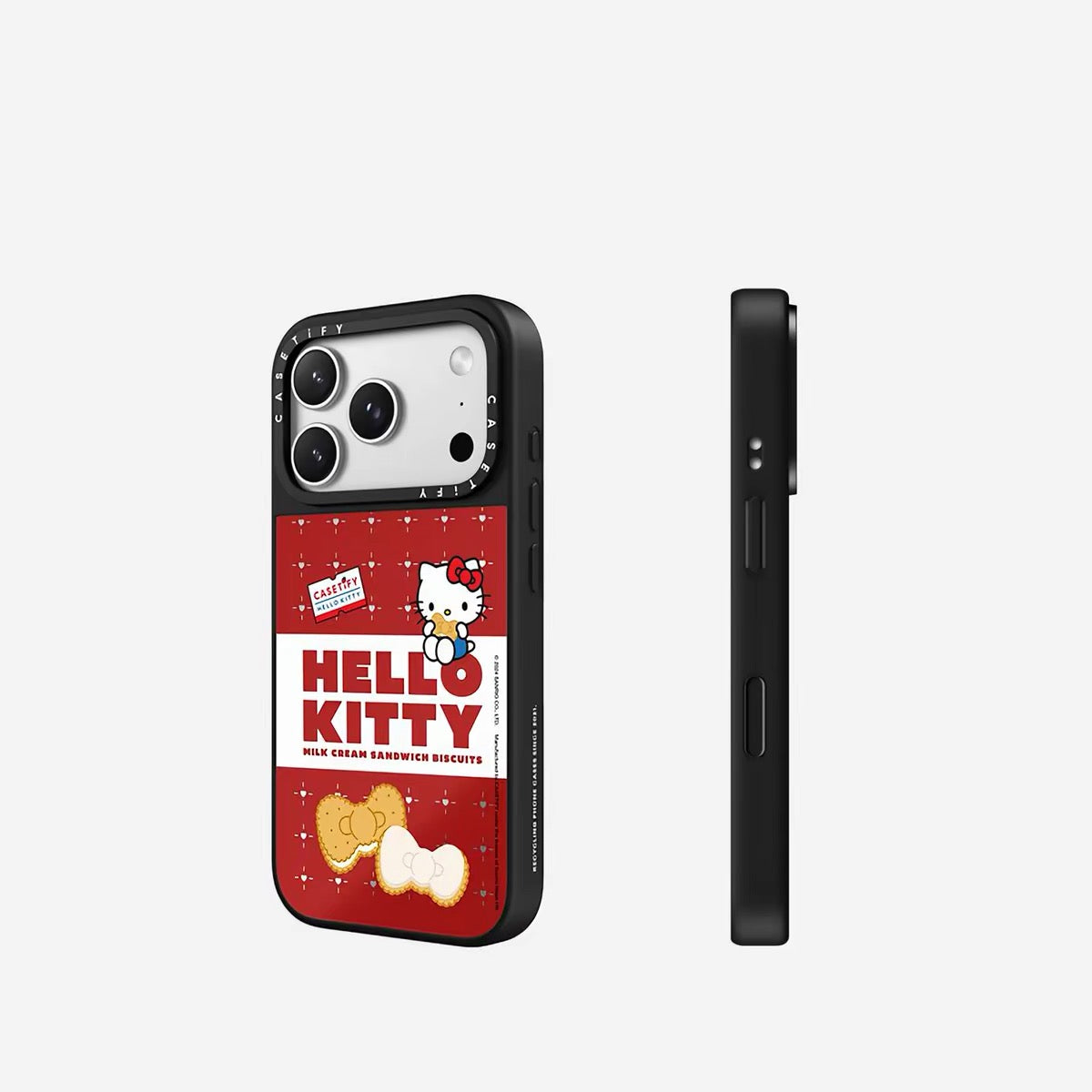 Hello Kitty CASETiFY milk cream sandwich biscuits red phone case