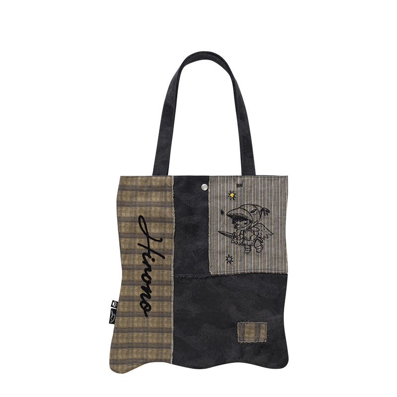 Hirono Warrior Patchwork Tote Bag front