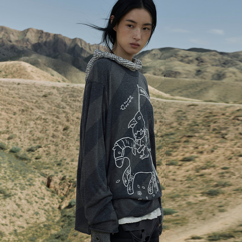 Hirono Lord of Peace knitted sweater 7