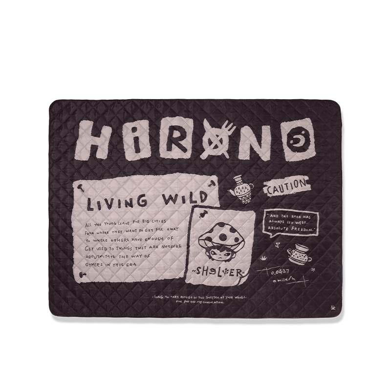 HIRONO Living Wild Shelter Verse Picnic Mat – Collectible Outdoor Mat
