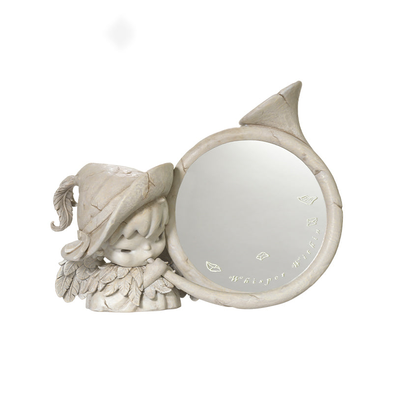 HIRONO Whisper Within Horn Resin Desktop Mirror