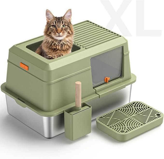 Steel Litter Cat Litter Box Walmart Canada Stainless Steel Litter