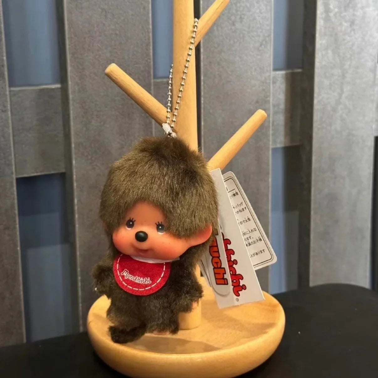 Monchhichi Plush Big Head Boy & Girl Keychain